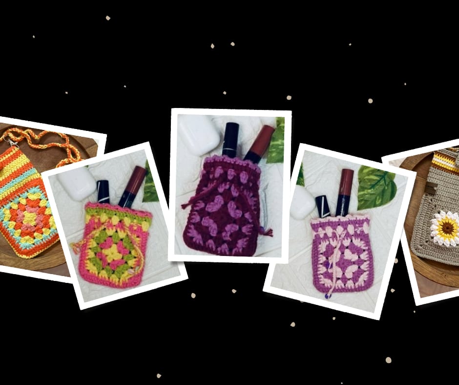 Crochet DrawString Pouch