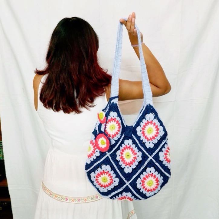 Sweetheart Crochet Tote Bag 006